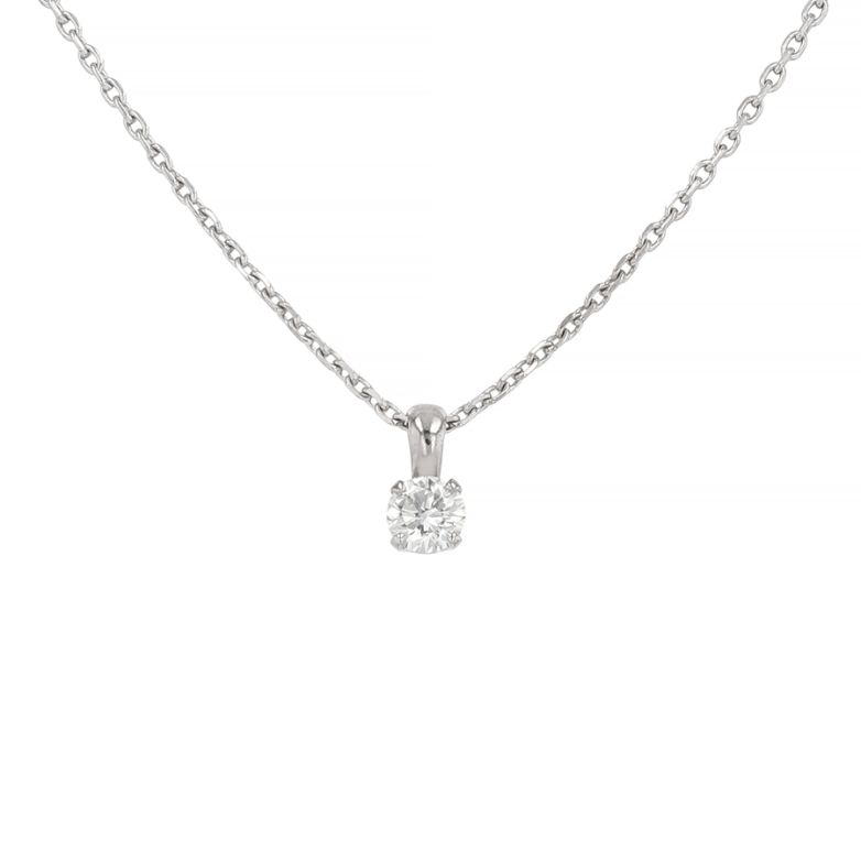 Collier diamant 0.51 carat or blanc 4.92g Comme neuf -  reconditionné disponible sur Gemme Les Bijoux